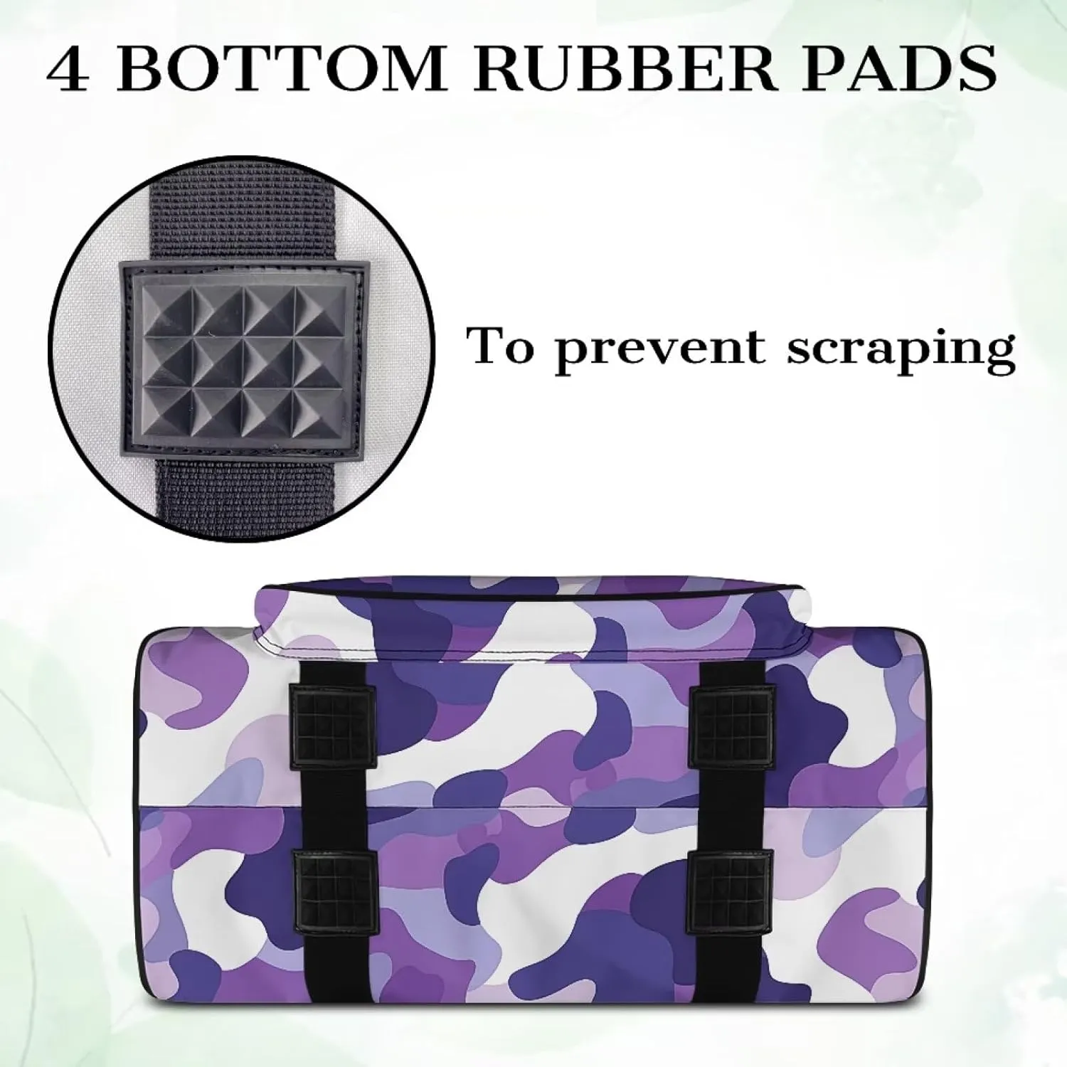 Purple Camo Sewing Machine Handbag Two Way Zipper Carrying Travel Storage Carrier Sewing Bag with Handle Sewing Box Storage Bag Compatible with Most Standard Singer, Brother