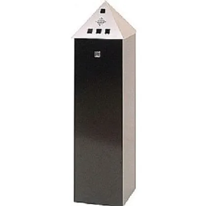 Pyramid Top Free Standing Cigarette Bin