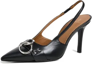 R13 Women's Sling Back Heels with Ring