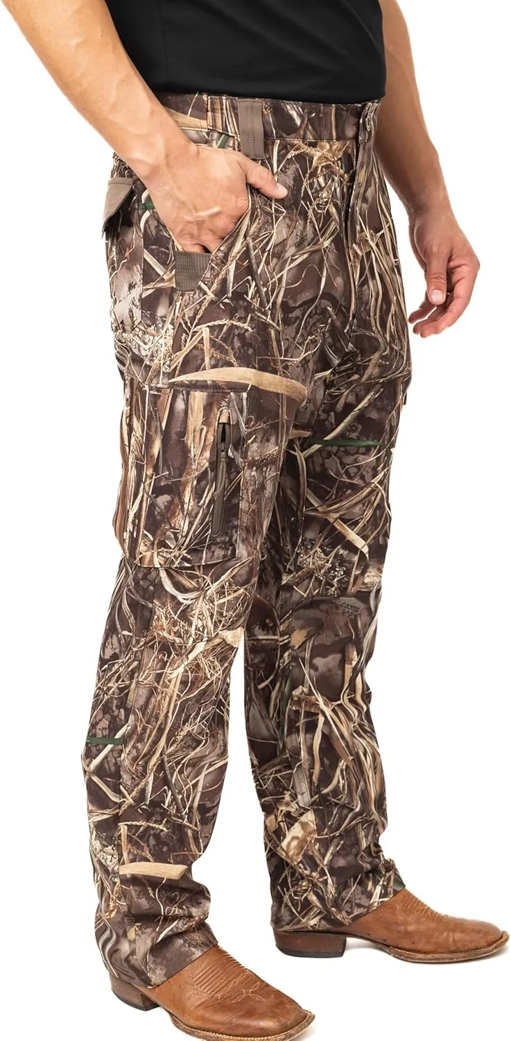 Realtree Men's All-Season Pants, Lightweight Camo Hunting Gear, Moisture-Wicking, Durable Fabric