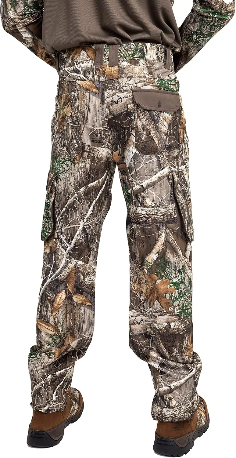 Realtree Men's All-Season Pants, Lightweight Camo Hunting Gear, Moisture-Wicking, Durable Fabric