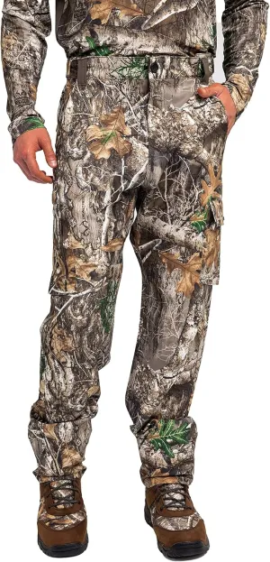 Realtree Men's All-Season Pants, Lightweight Camo Hunting Gear, Moisture-Wicking, Durable Fabric