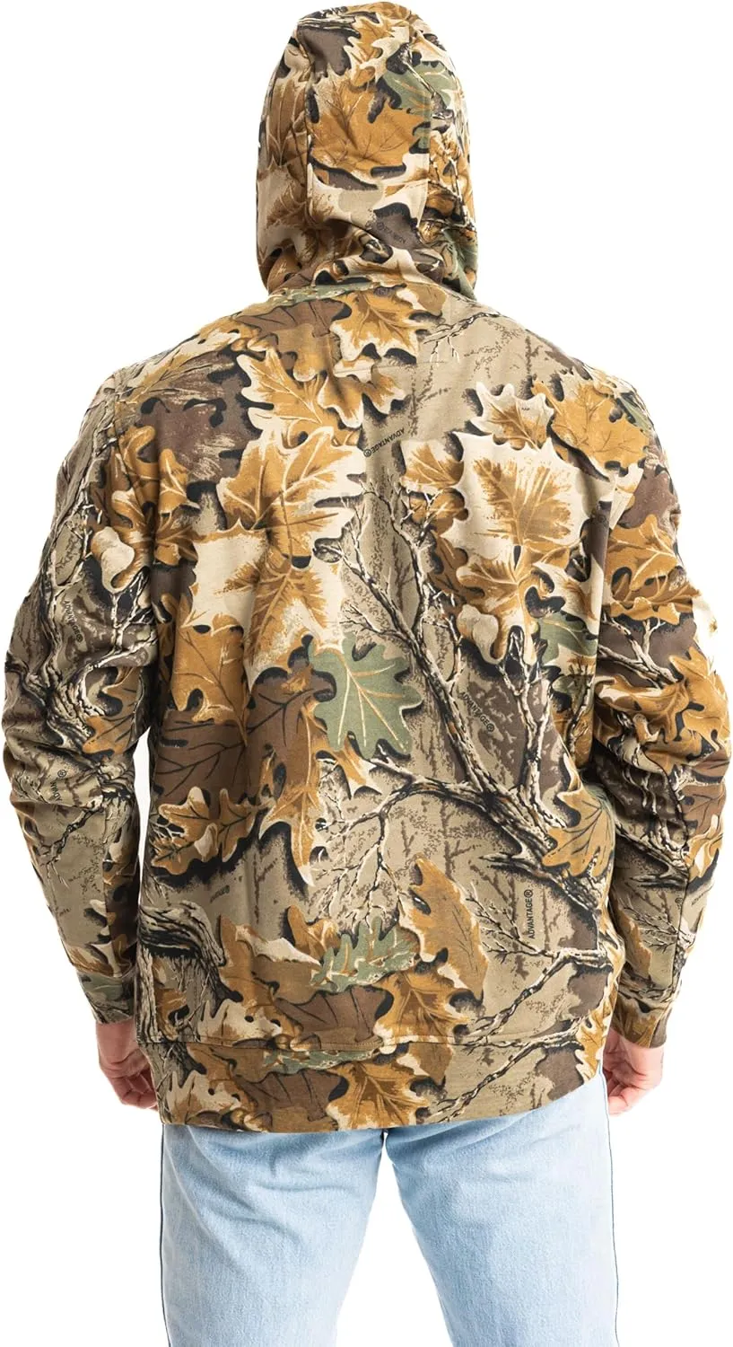 Realtree Men's Camo Fleece Hoodie | Poly-Cotton Hunting Sweatshirt | Warm Outdoor Pullover with Kangaroo Pocket