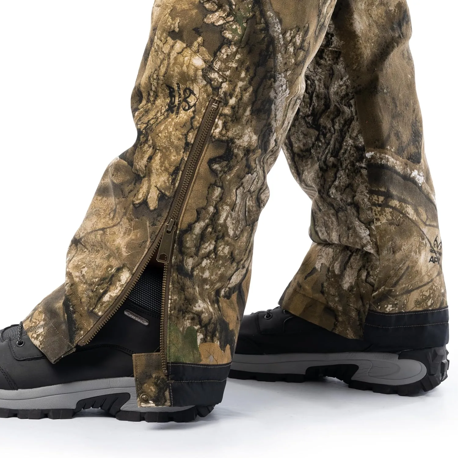 Realtree mens Insulated Flex Duck Bibs