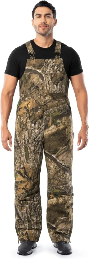 Realtree mens Insulated Flex Duck Bibs