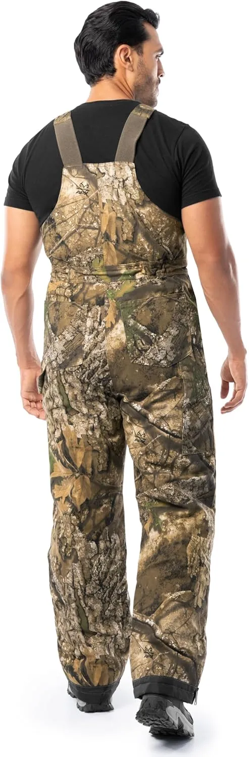 Realtree mens Insulated Flex Duck Bibs