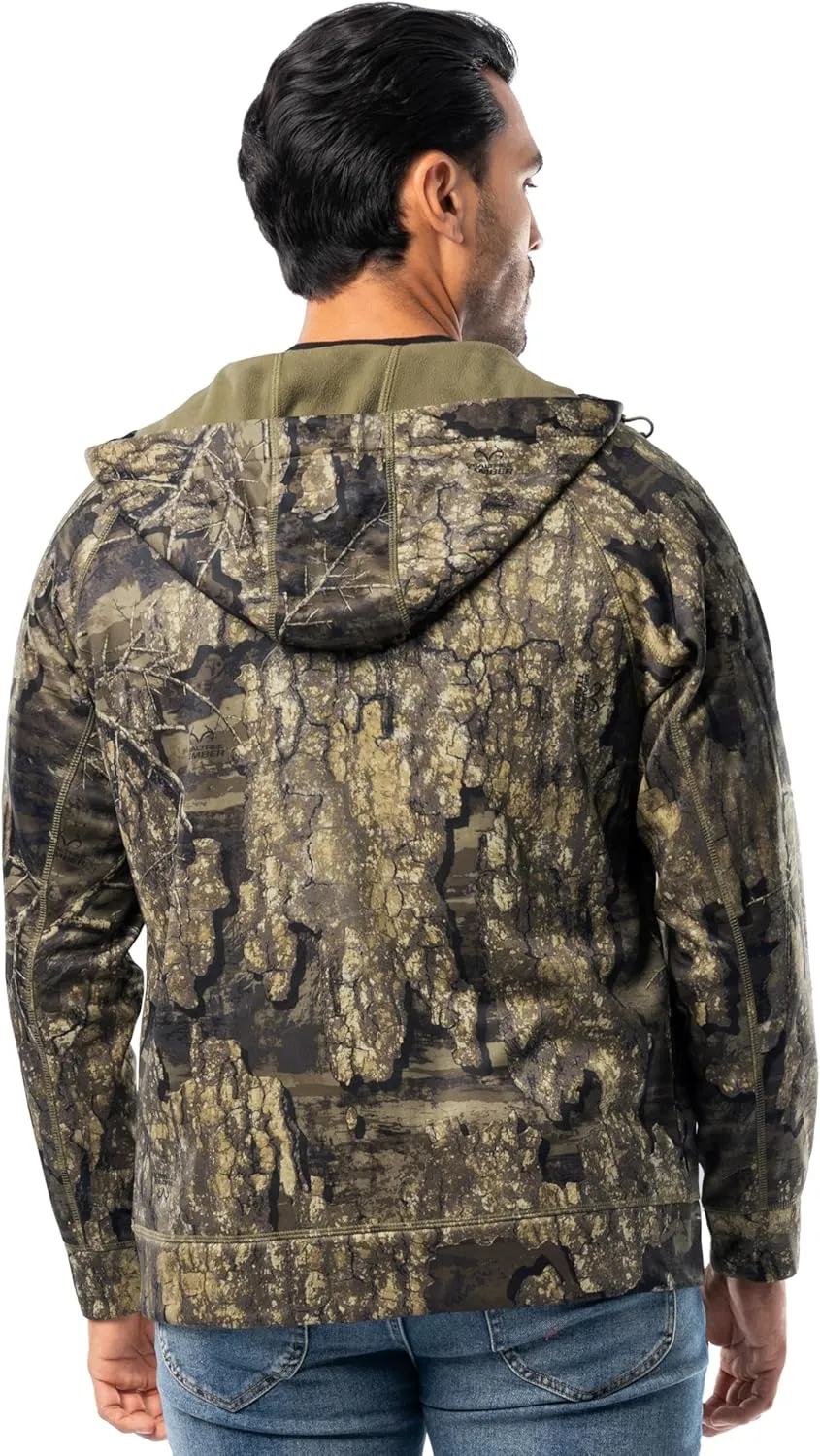 Realtree Men's Performance Bonded Fleece Zip Hoodie