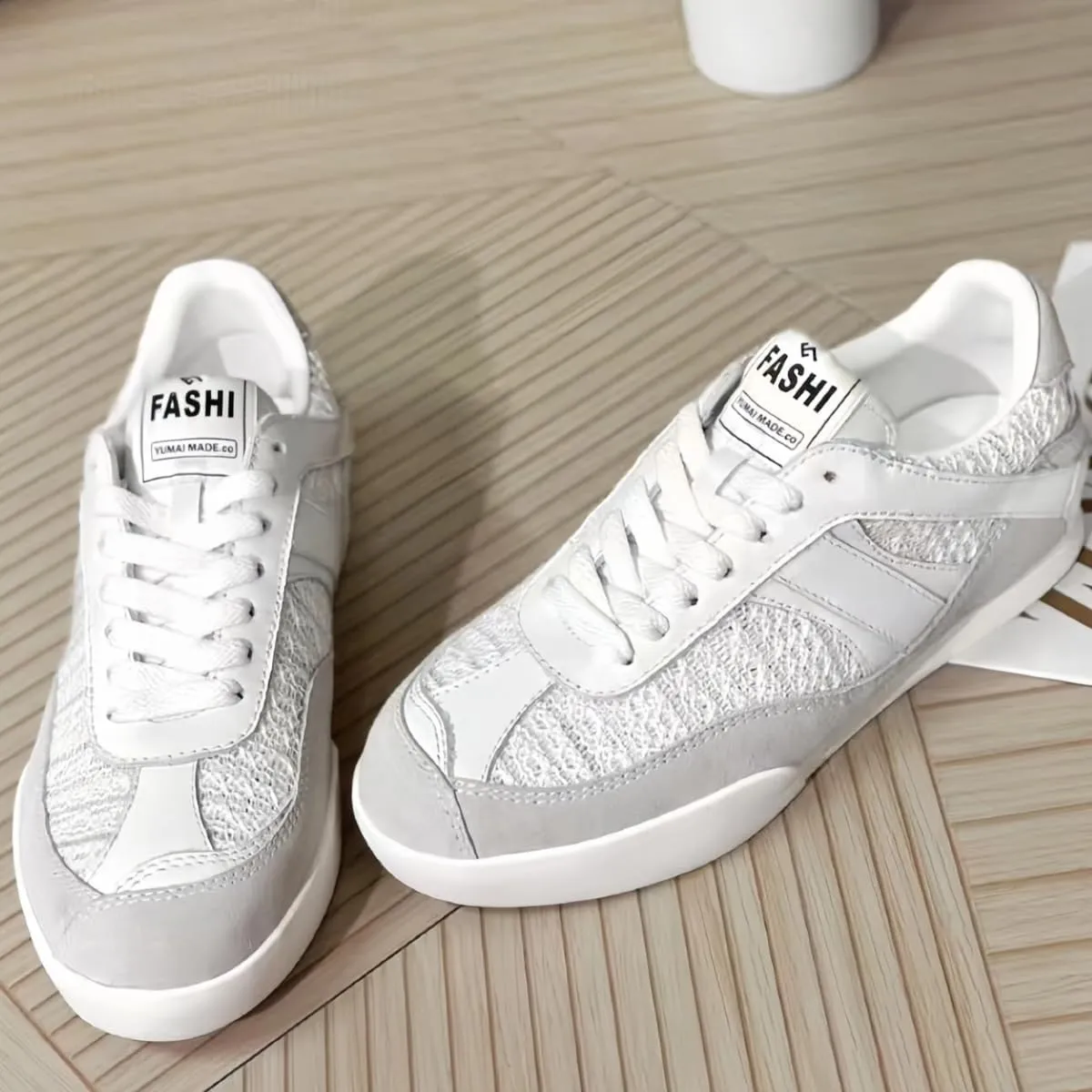 Retro Patchwork Design Lace - up Women's German Army Trainer Shoes Lightweight Flats Round Toe Genuine Suede Leather Sneakers for Women Daily Casual