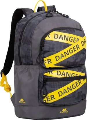 RIVACASE NB BACKPACK URBAN 14L 13.35421 GREY CAMO, Grey, One Size, Casual