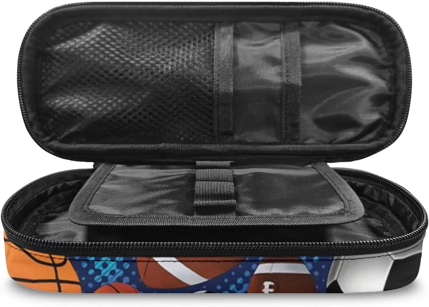 Rnyleeg Kids Backpack 3 In 1 American Flag Rugby Football Print Boys Preschool Bookbag School Bag Set with Thermal Lunch Box Pencil Holder