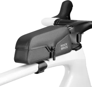 ROCKBROS Bike Frame Bag with Magnetic Flap Top Tube Bike Bag Waterproof Bike Packing Cycling Tools Storage Bag for Road MTB Bike L