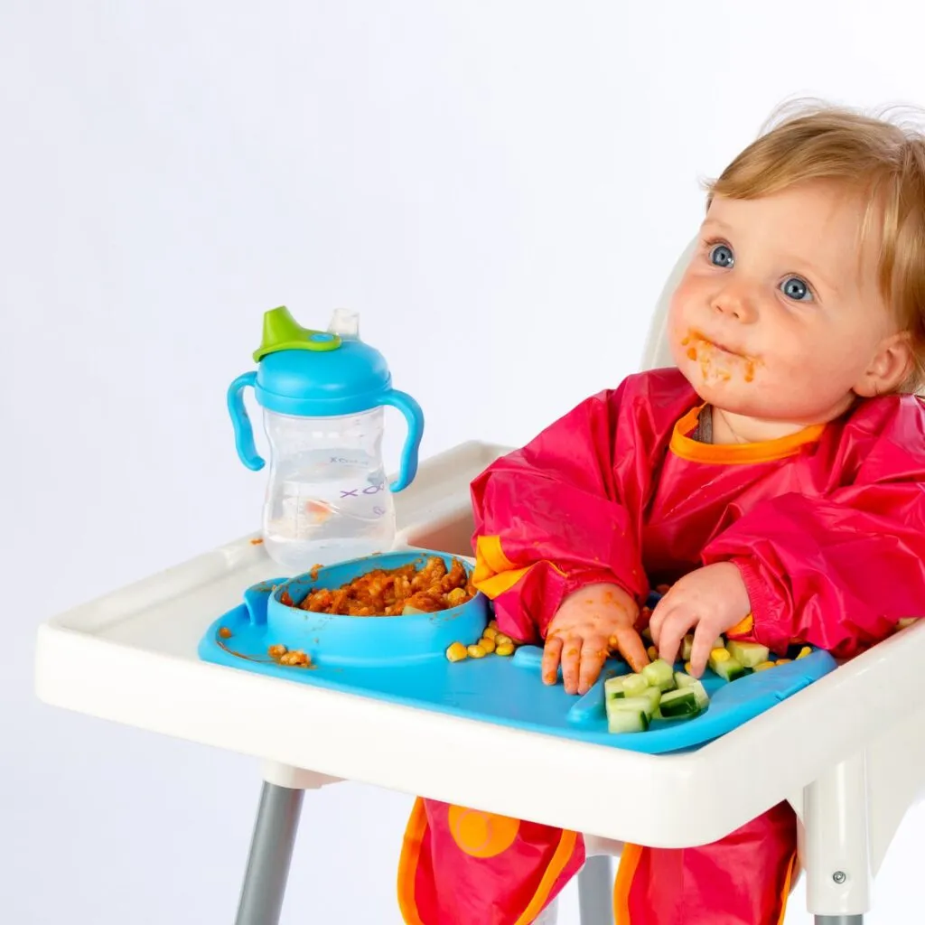 Roll & Go Mealtime Mat with Spoon -Ocean Breeze Blue | B.box