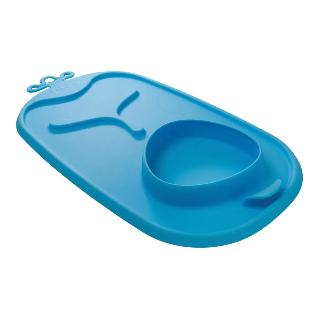 Roll & Go Mealtime Mat with Spoon -Ocean Breeze Blue | B.box