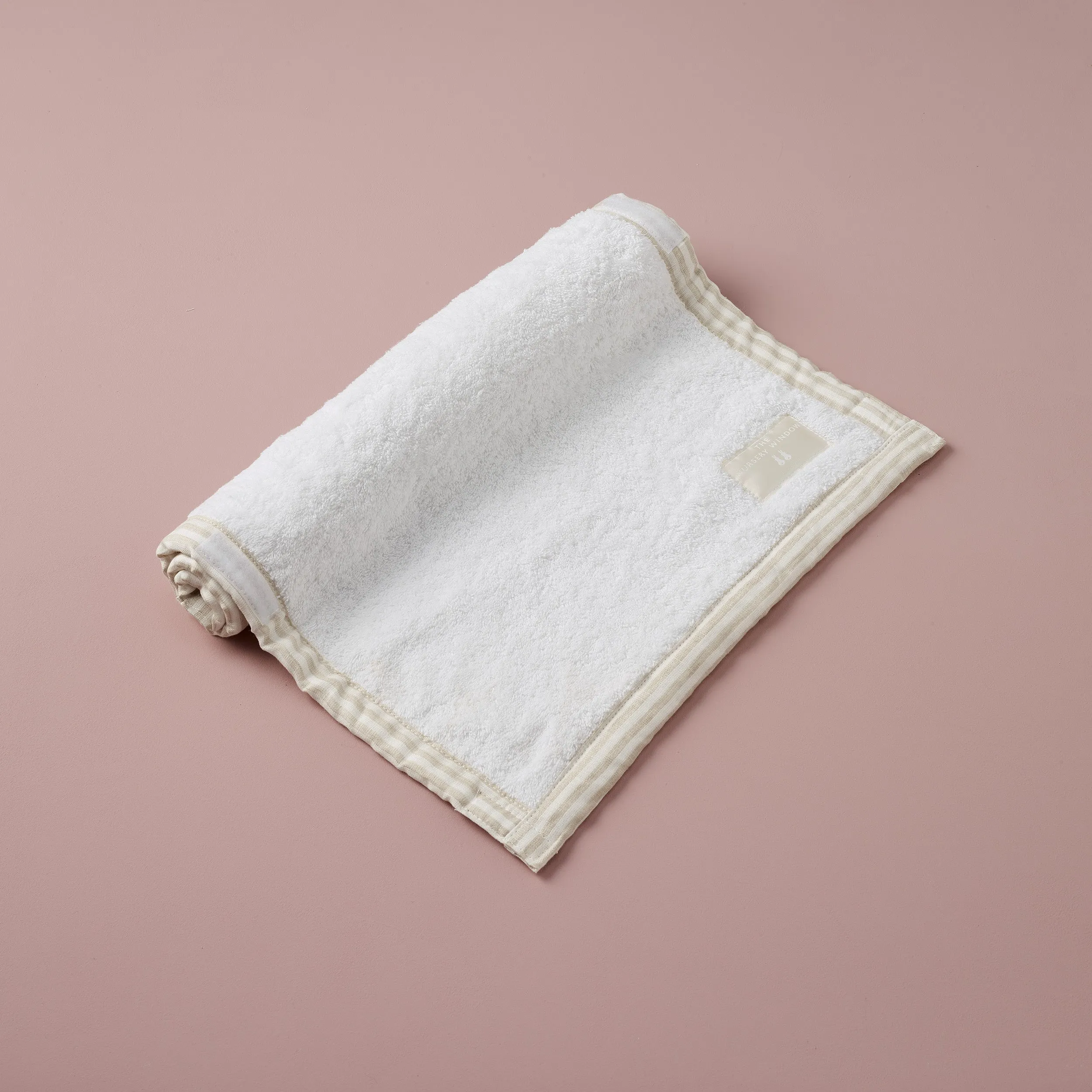Roll Up Changing Mat- Traditional Linen Stripe Trim