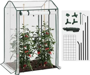Rootz Foil Greenhouse - Tomato House - Plant Shelter - Effective UV Protection - 100cm x 83cm x 150cm
