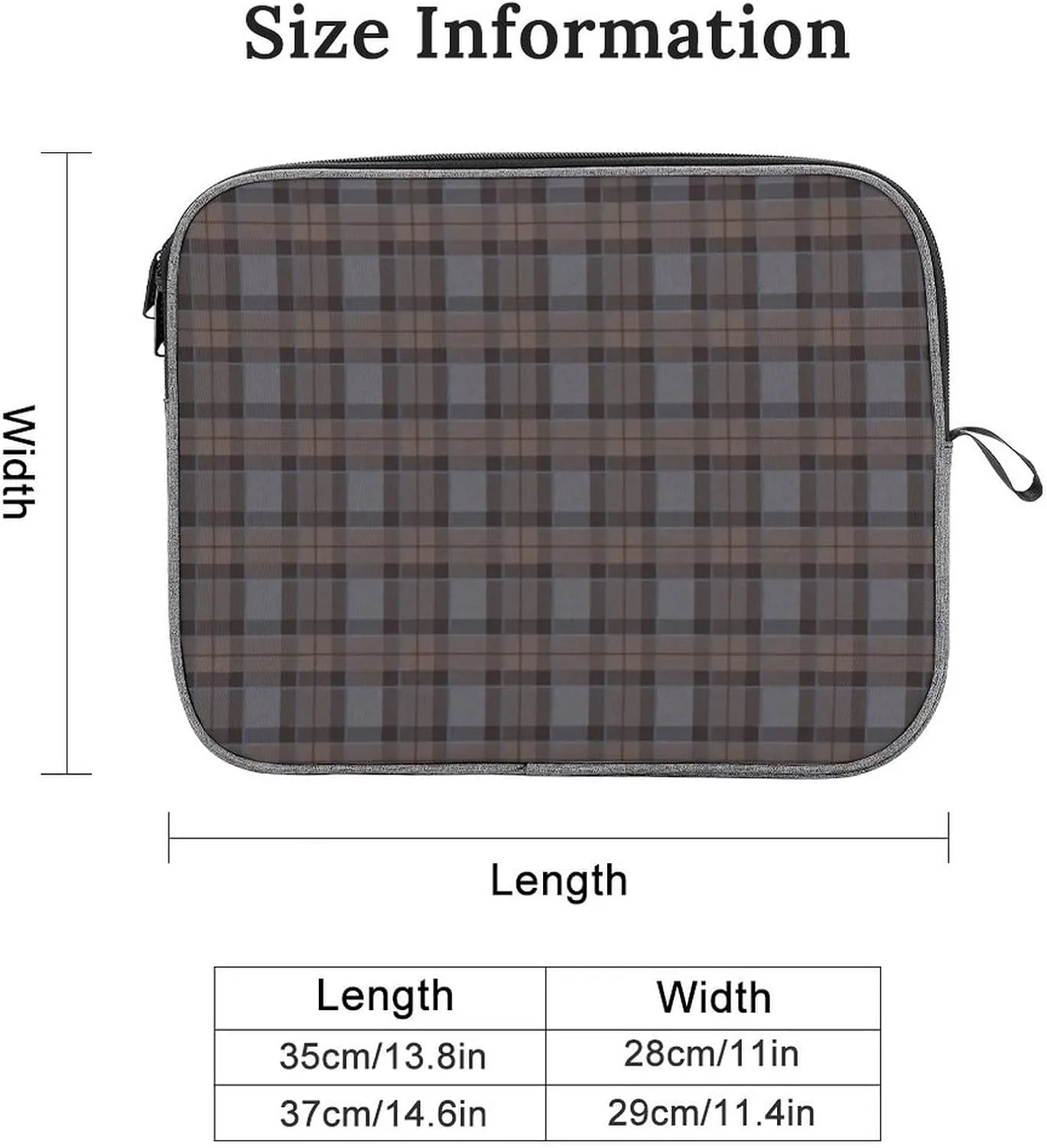 Ross Red Tartan Clans Large Capacity Portable Laptop Case Unisex
