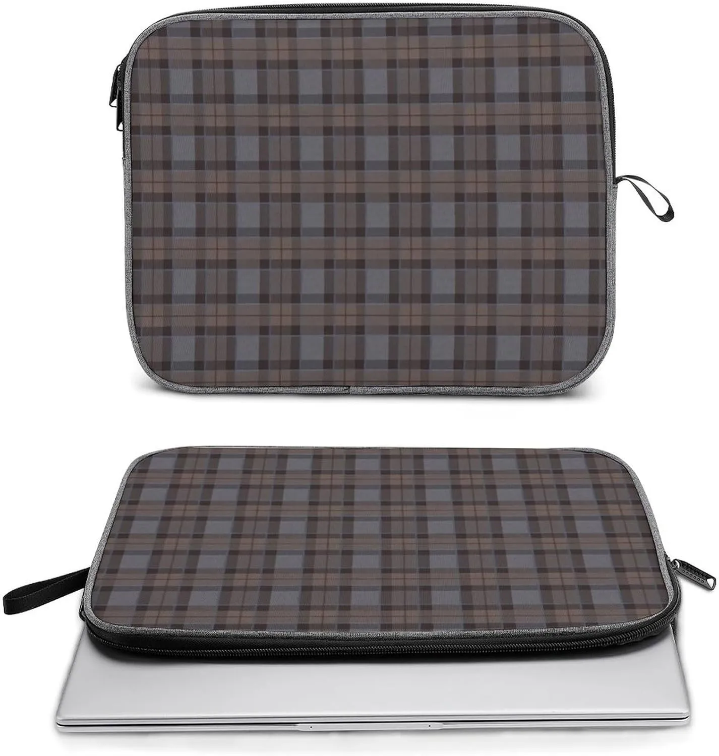 Ross Red Tartan Clans Large Capacity Portable Laptop Case Unisex