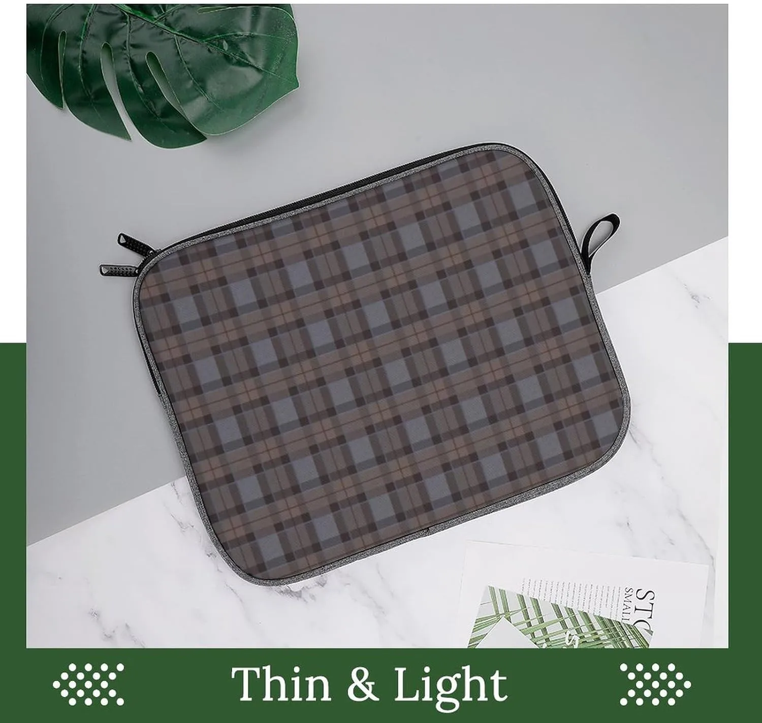 Ross Red Tartan Clans Large Capacity Portable Laptop Case Unisex