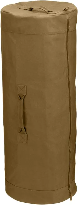 Rothco Canvas Duffle Bag with Side Zipper – Rugged Outdoor Camping Gear Storage