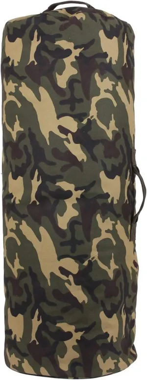 Rothco Canvas Duffle Bag with Side Zipper – Rugged Outdoor Camping Gear Storage