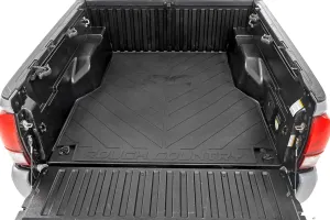 Rough Country Rubber Bed Mat for Toyota Tacoma (2005-2023) - Heavy-Duty 3/8" Thick Rubber Cargo-Bed Liner with Non-Skid Surface, Fits 5' Truck Bed (60")