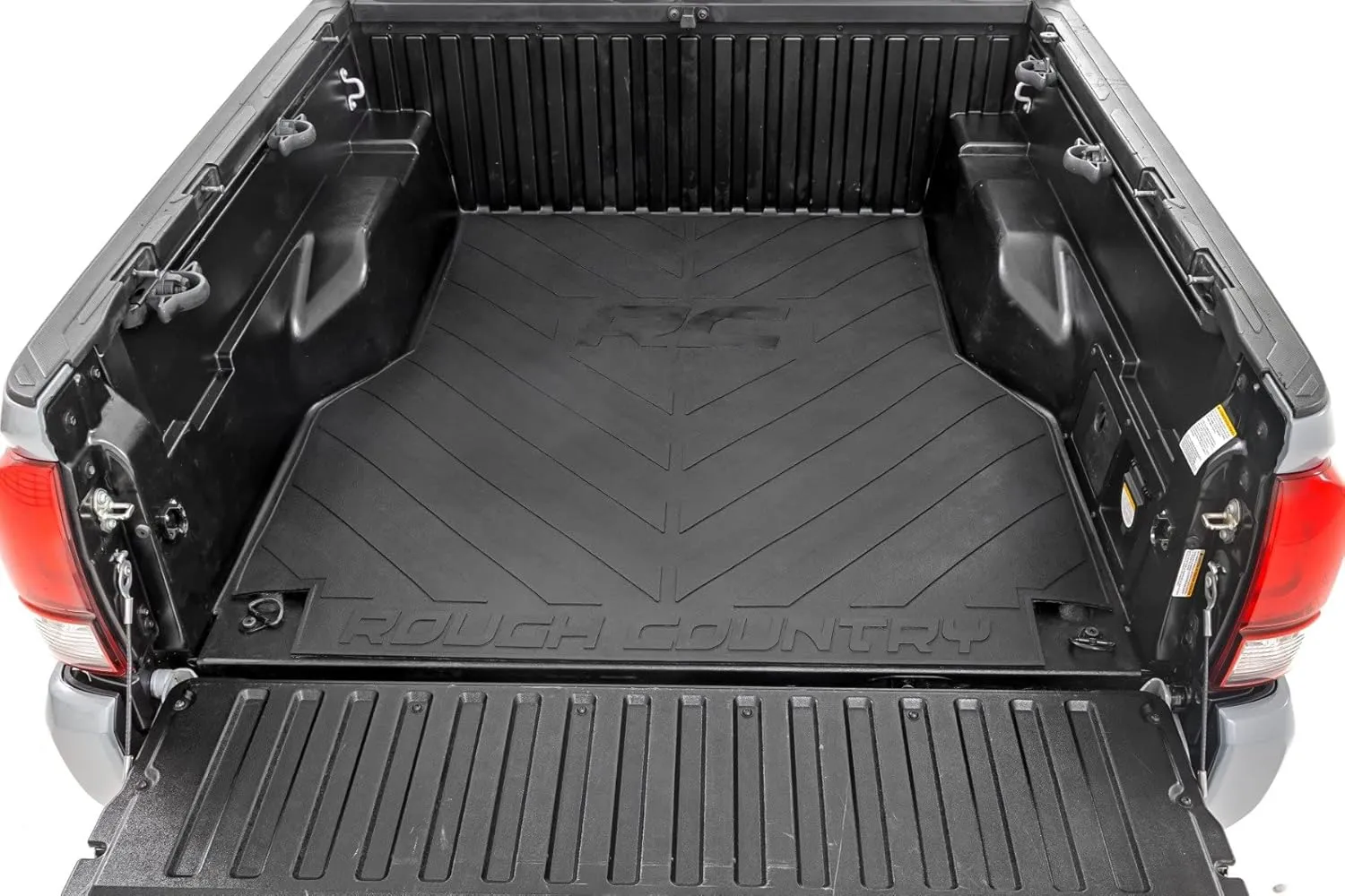 Rough Country Rubber Bed Mat for Toyota Tacoma (2005-2023) - Heavy-Duty 3/8" Thick Rubber Cargo-Bed Liner with Non-Skid Surface, Fits 5' Truck Bed (60")