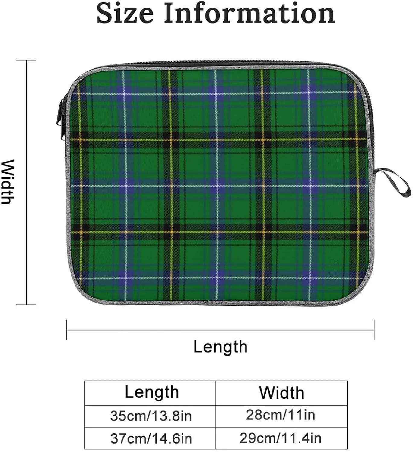 Royal Stewart Tartan Large Capacity Portable Laptop Case Unisex