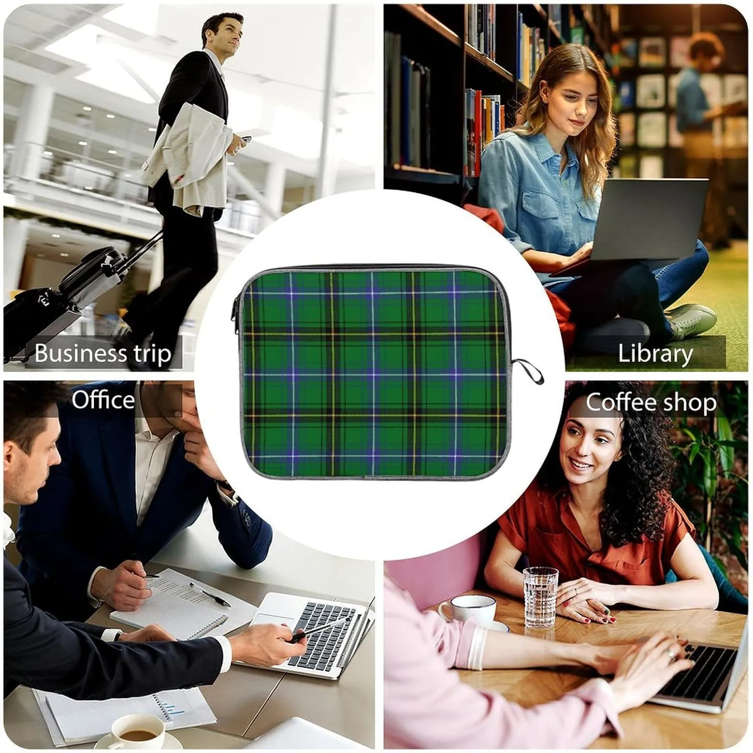 Royal Stewart Tartan Large Capacity Portable Laptop Case Unisex