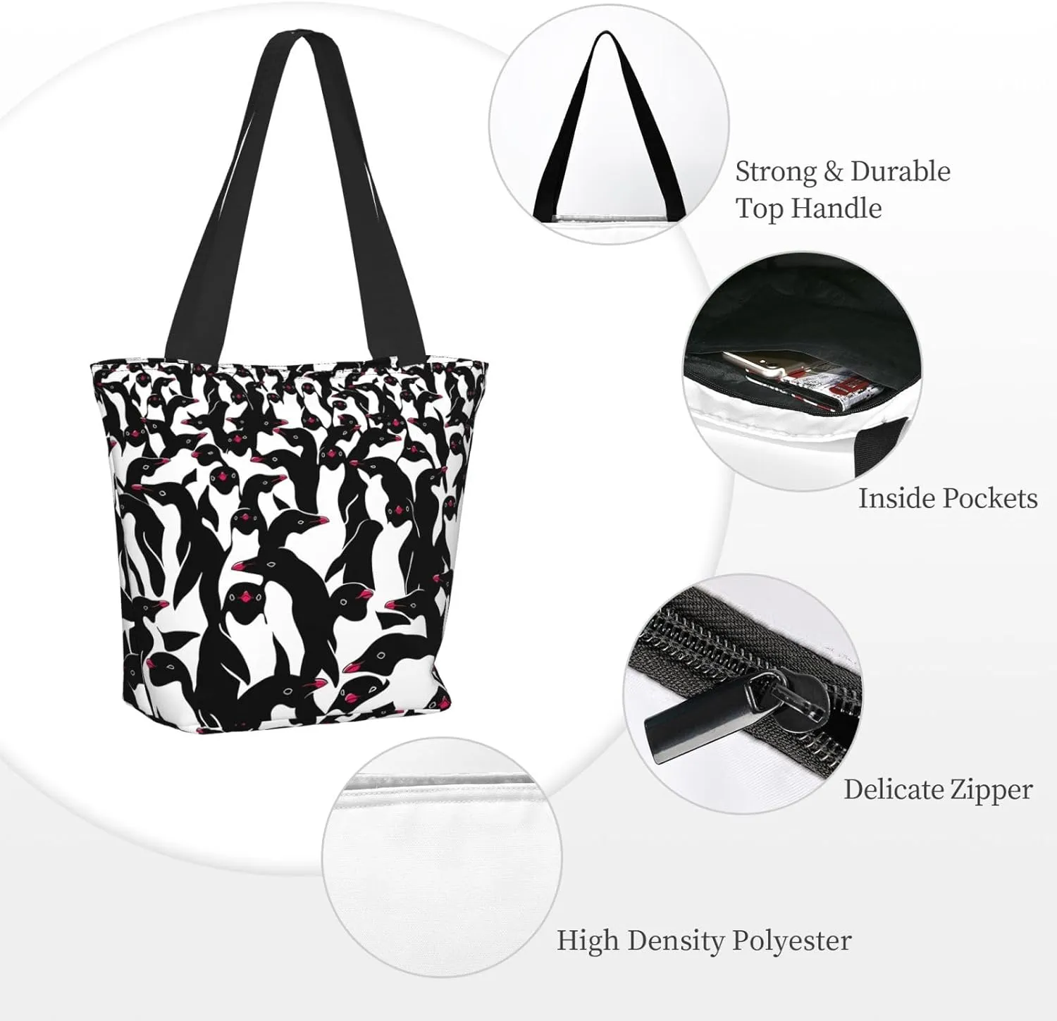 Royal Tartan Tote Bag Women Reusable Shopping Bags Shoulder Bag Portable Storage HandBags
