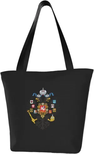 Rqwaaed Coat of Arms of Russian Women'S Casual One Shoulder Carry Shopping Bag Large Capacity Working Storage Handbag