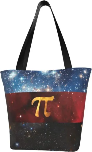 Rqwaaed Polyamory Alternate Style Galaxy Pride Flag Women'S Casual One Shoulder Carry Shopping Bag Large Capacity Working Storage Handbag