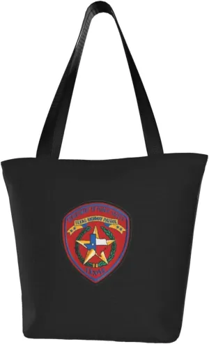 Rqwaaed Texas Highway Patrol Women'S Casual One Shoulder Carry Shopping Bag Large Capacity Working Storage Handbag