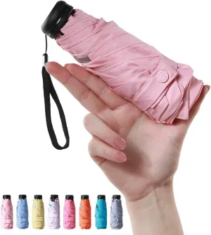 RUMBRELLA Mini Teflon Purse Umbrella With 99% UV Protection for Travel