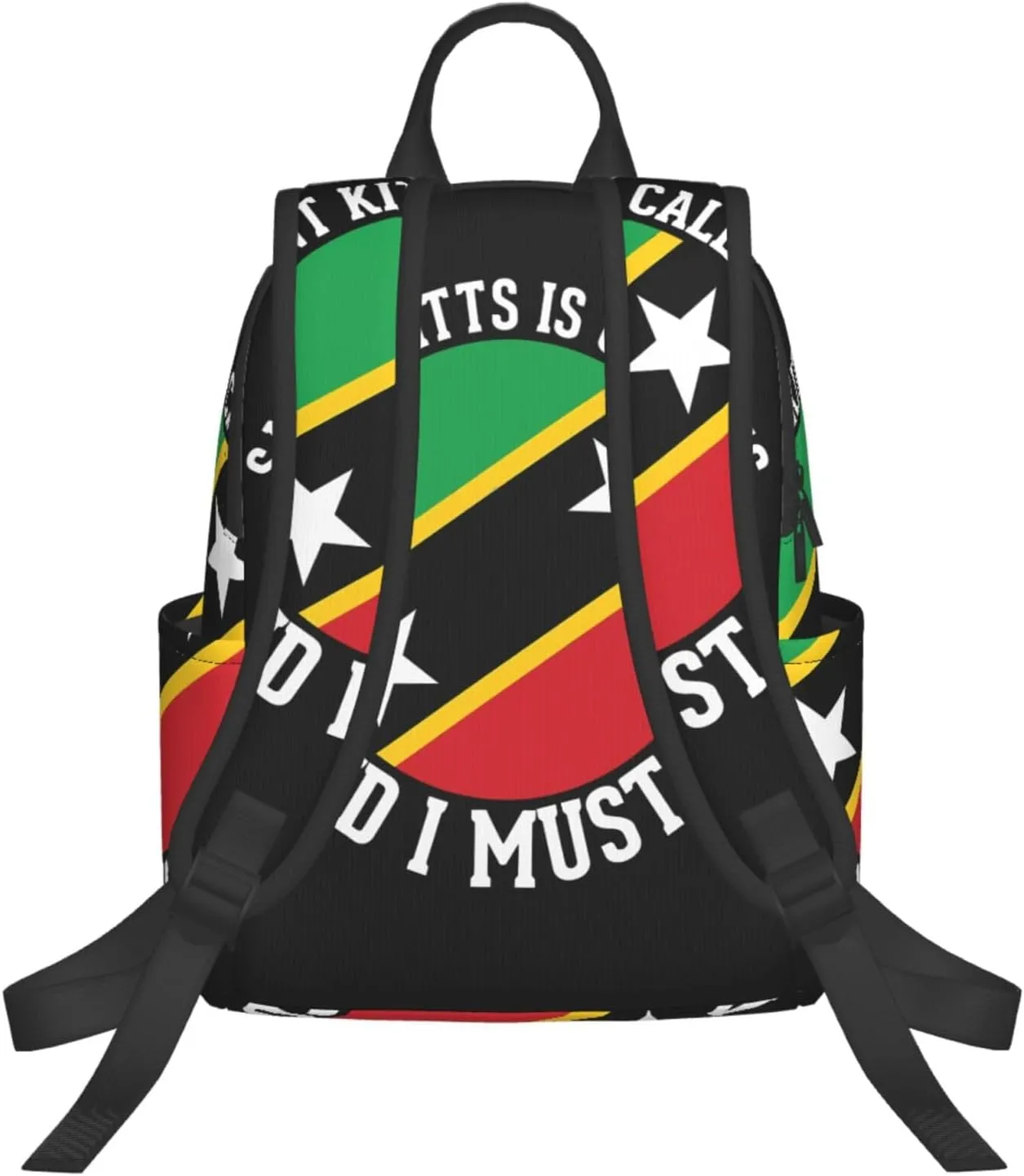 Saint Kitts Is Calling And I Must Go Casual Laptop Backpack Travel Rucksack Sports Daypack Adjustable Strap Bags with Multi-Pockets for Working Running Camping