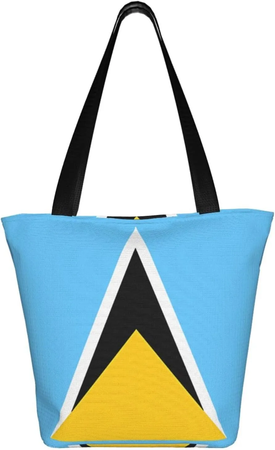 Salvadoran El Salvador Map Flag Women's Tote Bag Shoulder Bag Shopping Handbag Large Capacity Handbag With Zipper