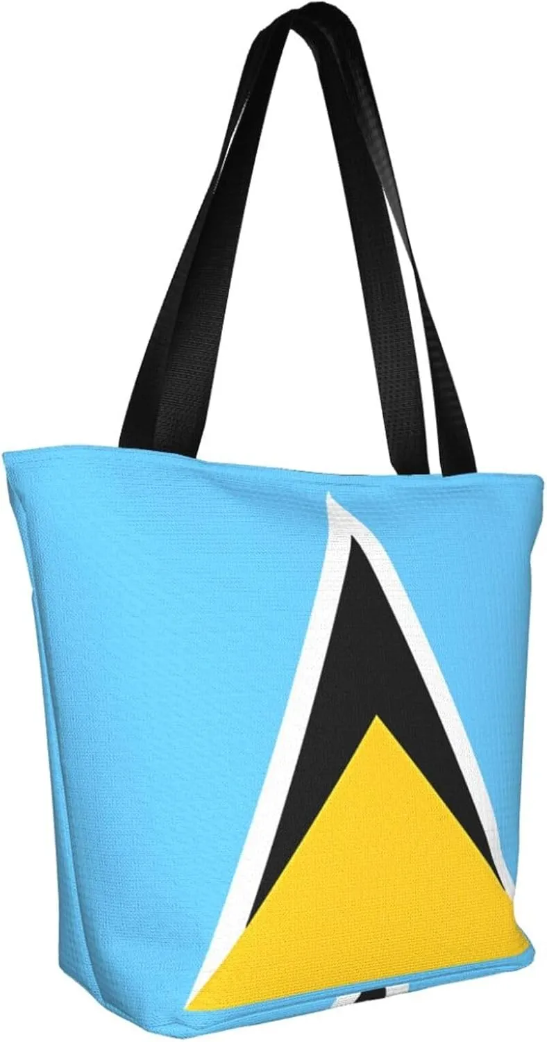 Salvadoran El Salvador Map Flag Women's Tote Bag Shoulder Bag Shopping Handbag Large Capacity Handbag With Zipper