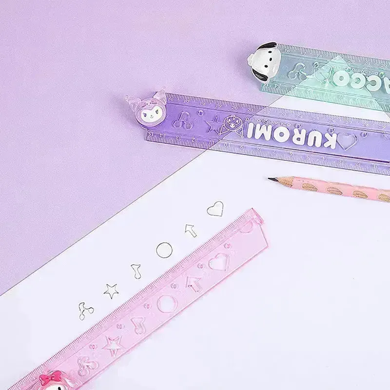 Sanrio Folding Ruler with Shapes (30 cm)