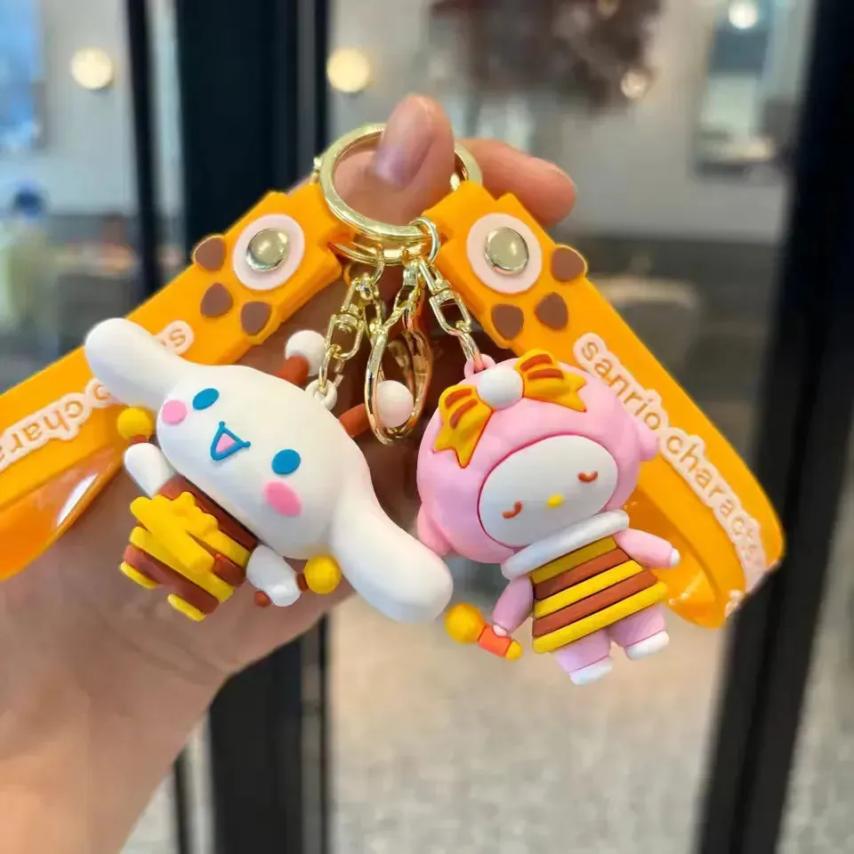 Sanrio Honeycomb Buzz Bee Keychain