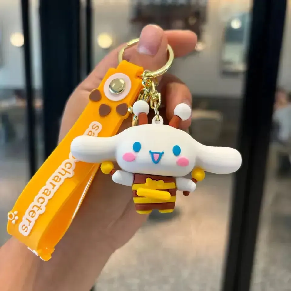 Sanrio Honeycomb Buzz Bee Keychain