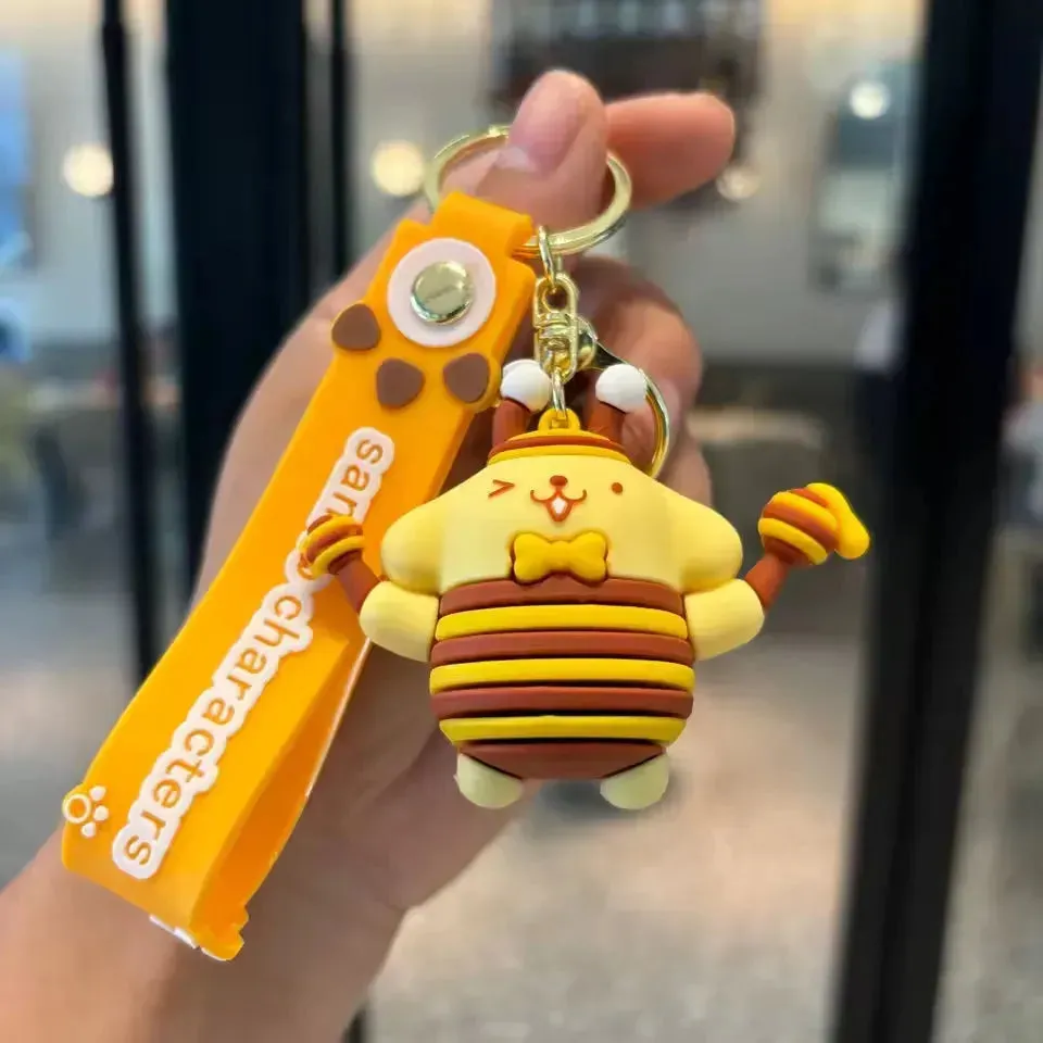 Sanrio Honeycomb Buzz Bee Keychain