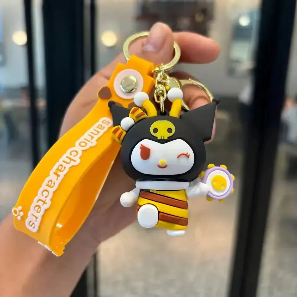 Sanrio Honeycomb Buzz Bee Keychain
