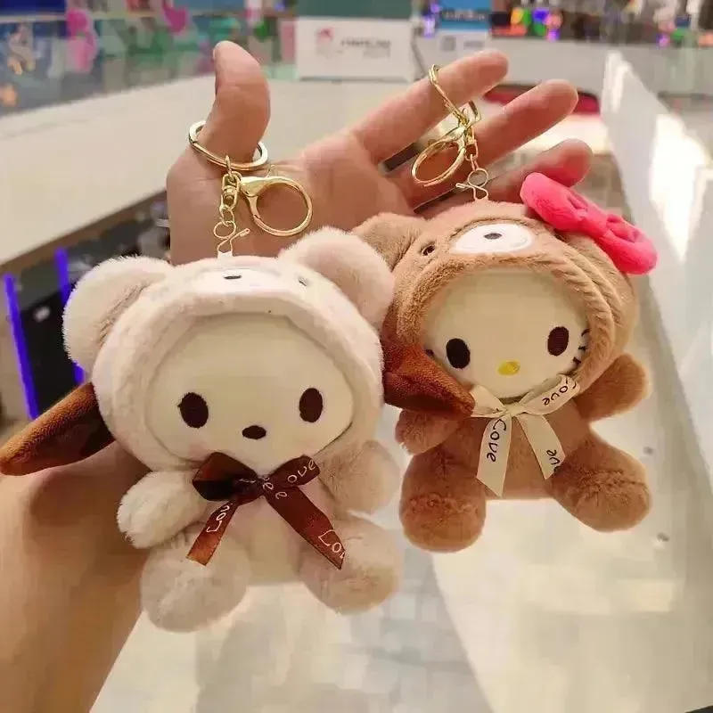 Sanrio Winter Warmth Plush Keychain