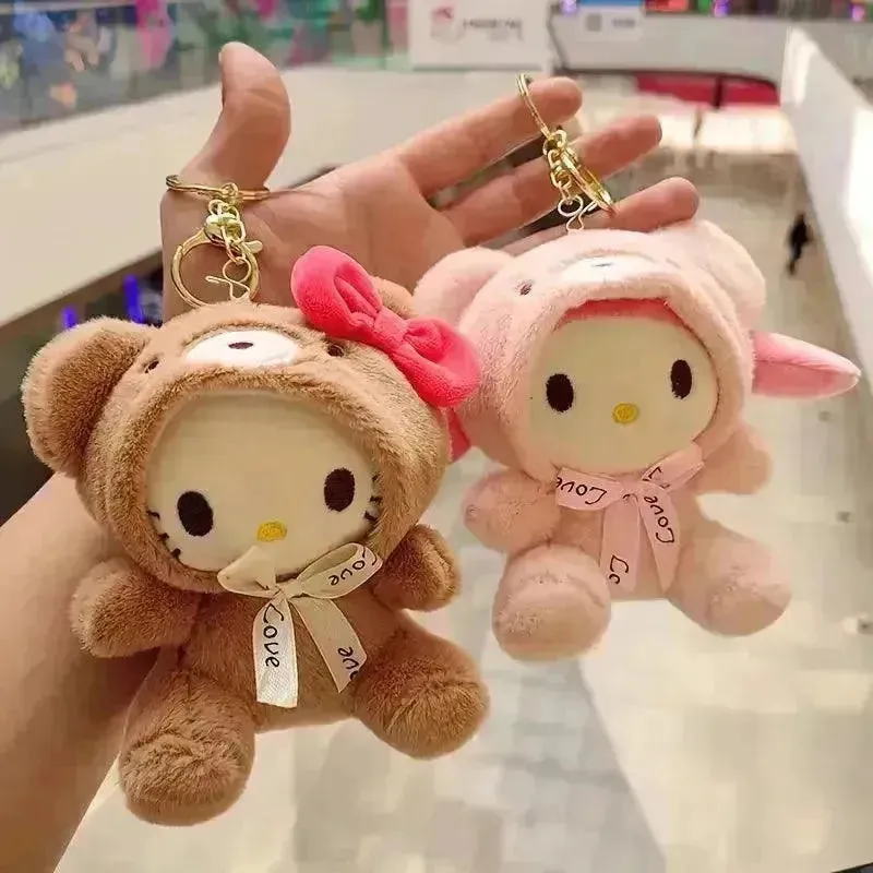 Sanrio Winter Warmth Plush Keychain