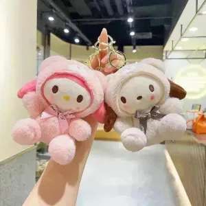Sanrio Winter Warmth Plush Keychain