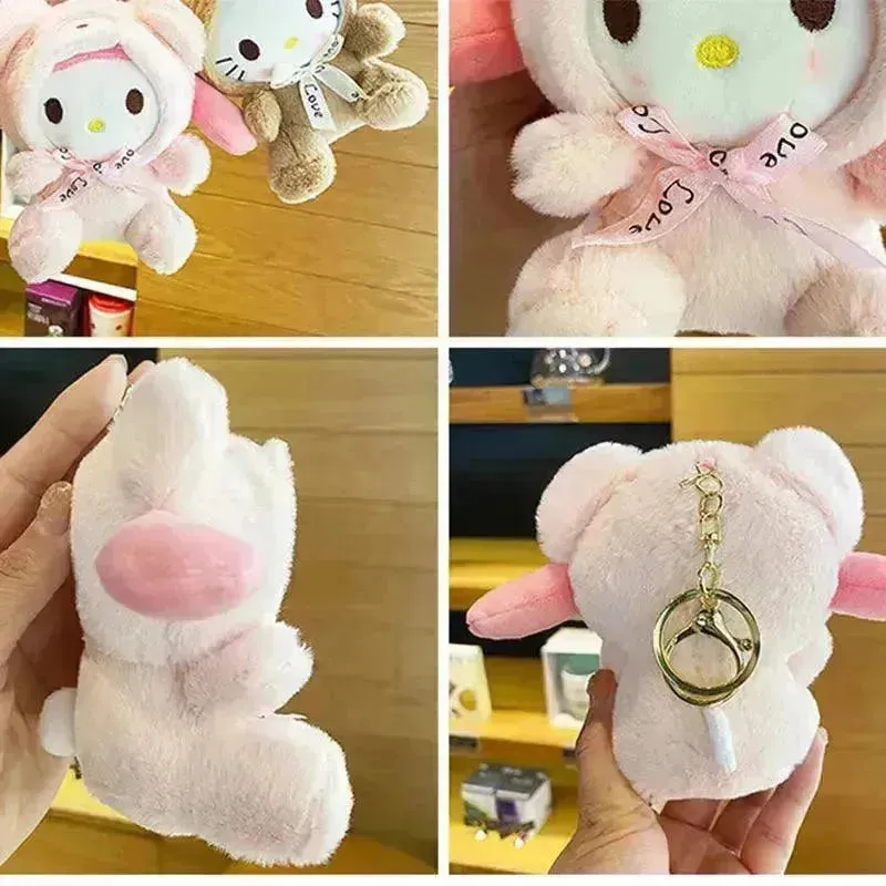 Sanrio Winter Warmth Plush Keychain