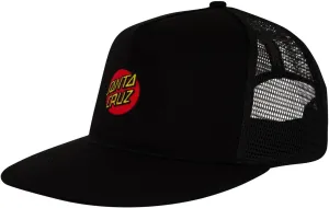 SANTA CRUZ Cruz Embroidered Mesh Trucker Structured Hat Black OS Unisex
