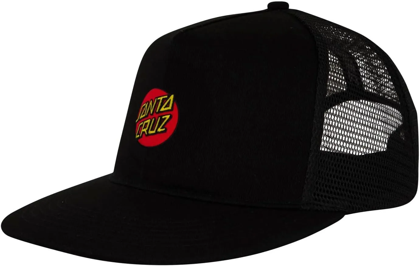 SANTA CRUZ Cruz Embroidered Mesh Trucker Structured Hat Black OS Unisex