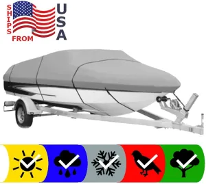 SBU Boat Cover Compatible for Ranger Comanche 481 V / 482 V 1993 All Weather Protection