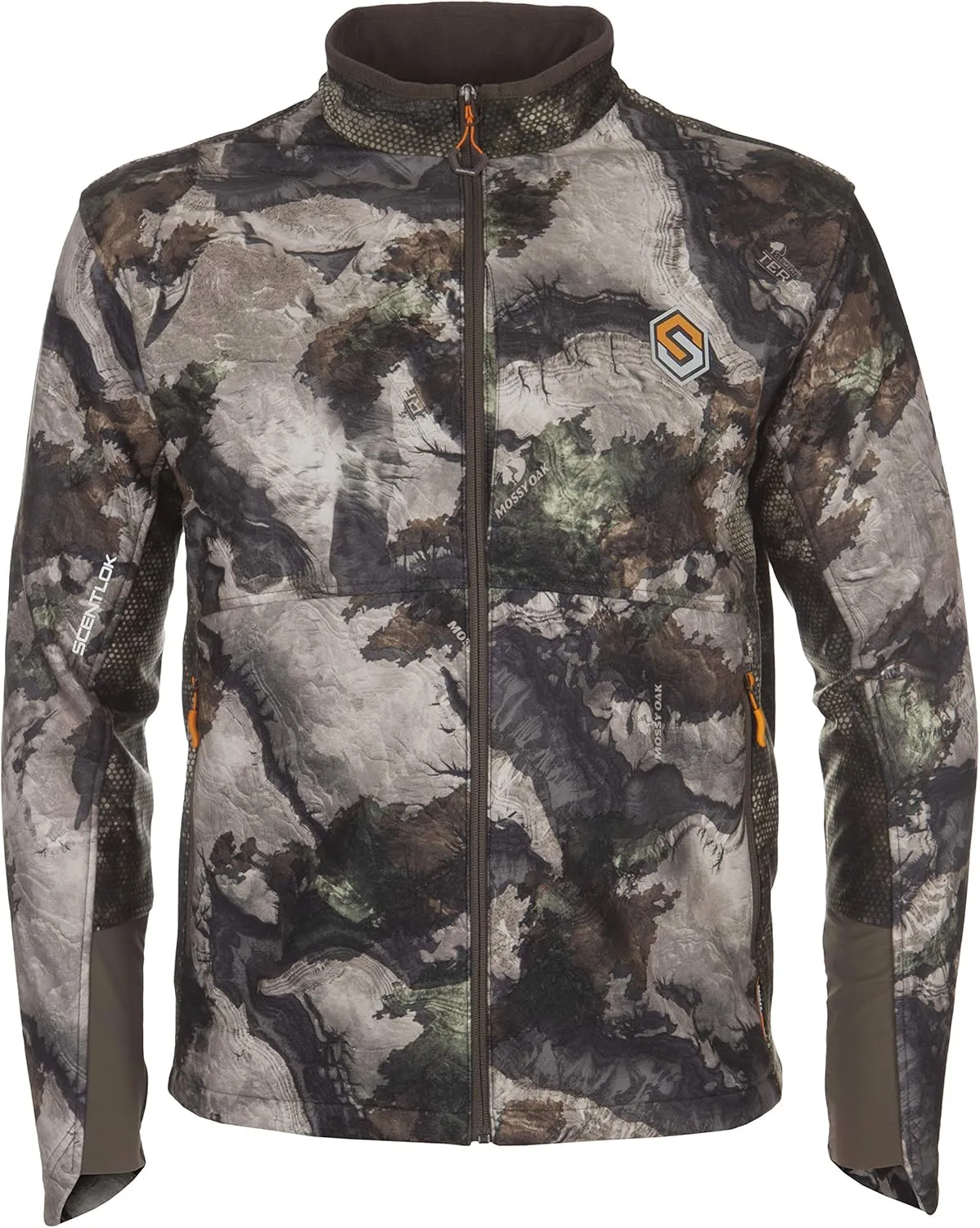ScentLok Forefront Midweight Water Repellent Camo Hunting Jacket for Men - Mossy Oak Terra Gila