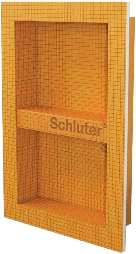 Schluter KERDI-Board-SN Prefabricated Shower Niche - Waterproof with Adjustable Shelf, Easy Installation - 12" x 20" - KB12SN305508A1